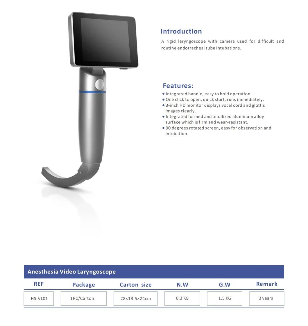 Surgical Instrument Anesthesia Laryngoscope with Camera