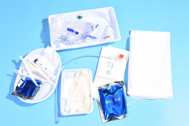 16#18# Latex Silicone Urinary Catheter with Independent Packaging, Complete Specifications, Medical Disposable Urinary Catheter Bag