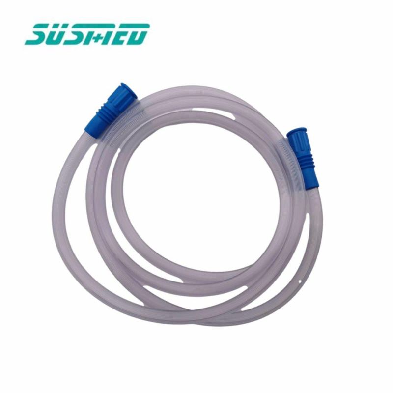 Disposable Soft Crown Plain Tip Yankauer Suction Connecting Cannula Catheter Tubes Set with Handle