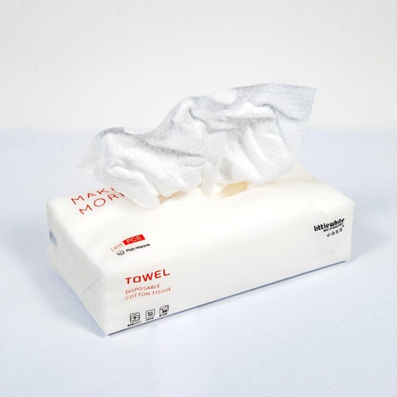 100% Cotton Disposable Facial Tissue Cotton Towel