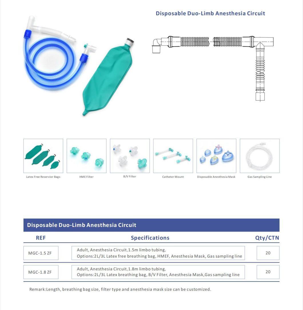 China Manufacturer Factory Medical Instrument Disposable Limbo Anesthesia Circuit