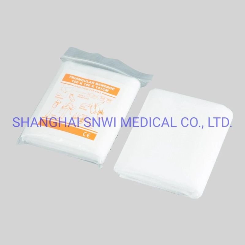 Disposable Surgical Supply Product Gauze Non Woven Medical Triangular Bandage for Hospital Use