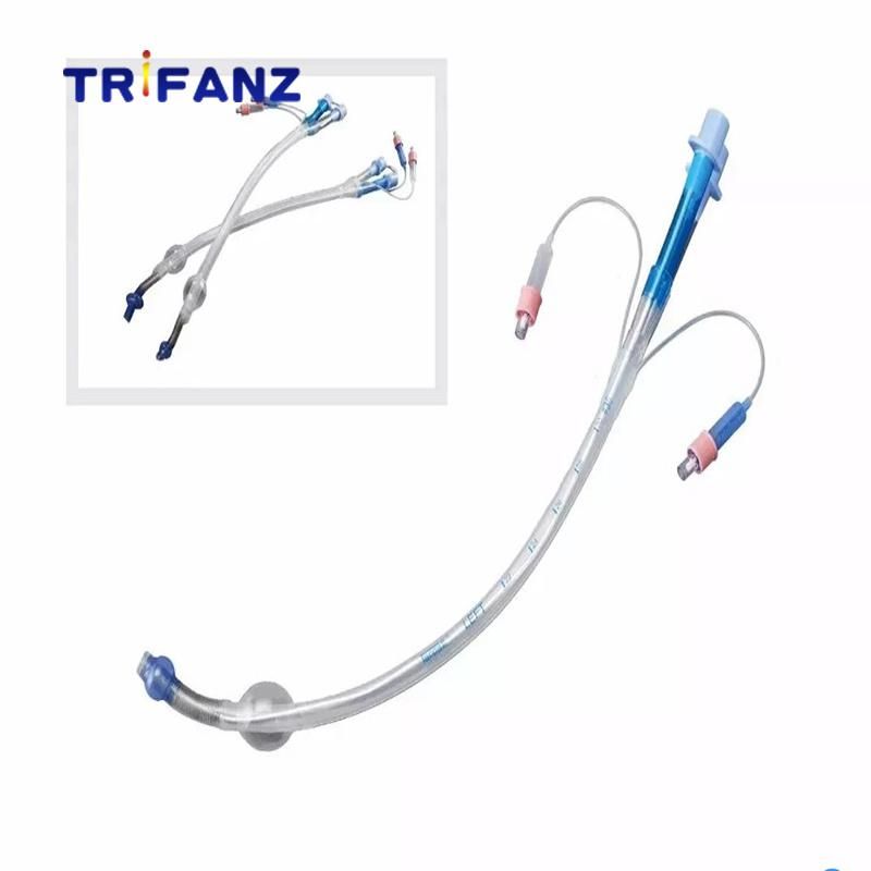 Medical Consumables Silicone 28fr Double Lumen Endobronchial Tube Types