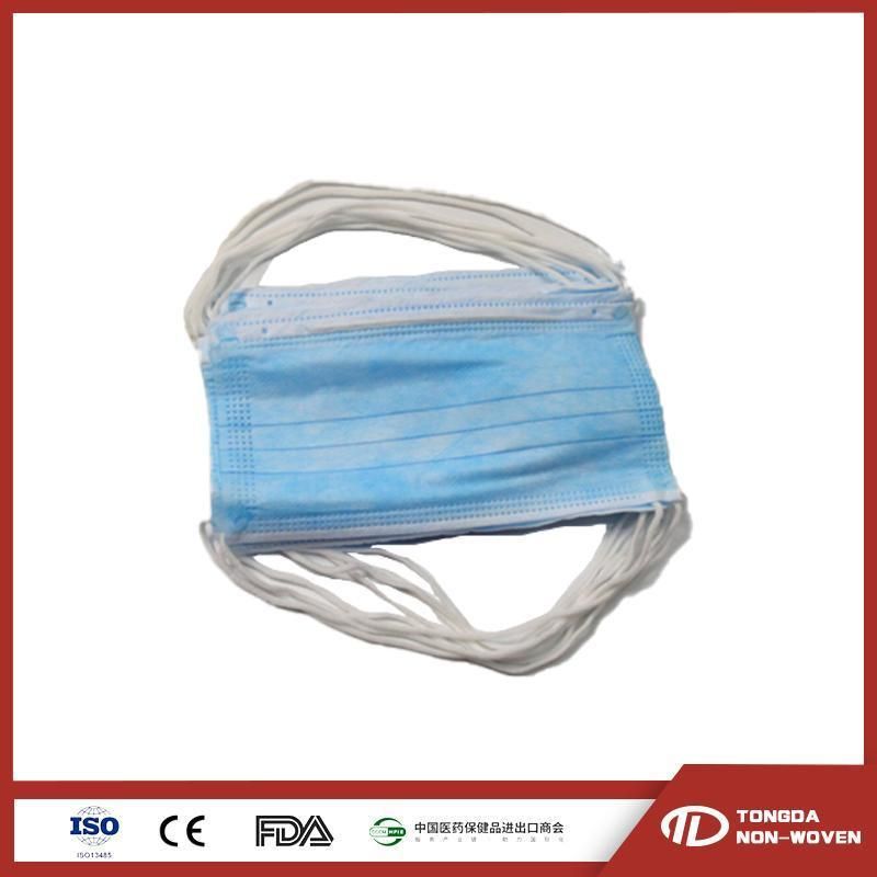 Factory Use 2 Ply Disposable Head on Style Face Mask