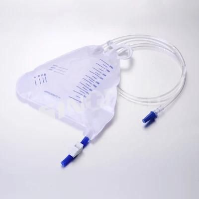 Hospital 2000ml Single Hanger and Rope Hanger Urinary Drainage Bag