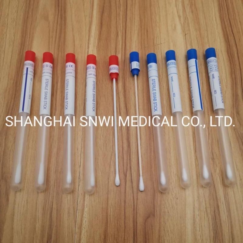 Medical Disposable Sterile Swab Stick Nasal Swab Oral Throat Flocked Swabs Disposable Sterile Swab Stick