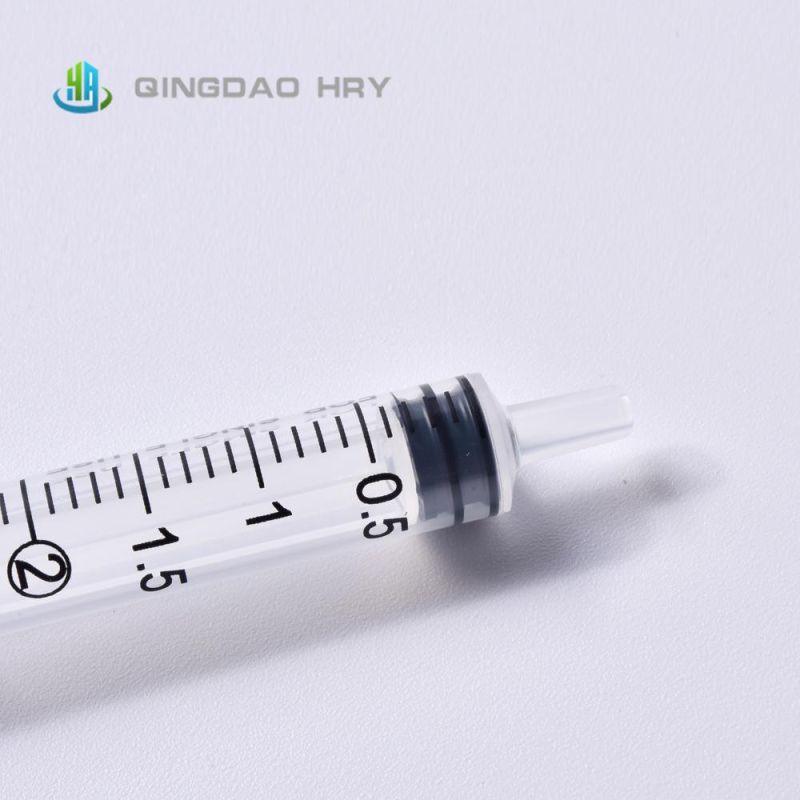 1ml Disposable Syringe Luer Slip with Needle Manufacture with FDA 510K CE&ISO Improved for Vaccine in Stock and Fast Delivery