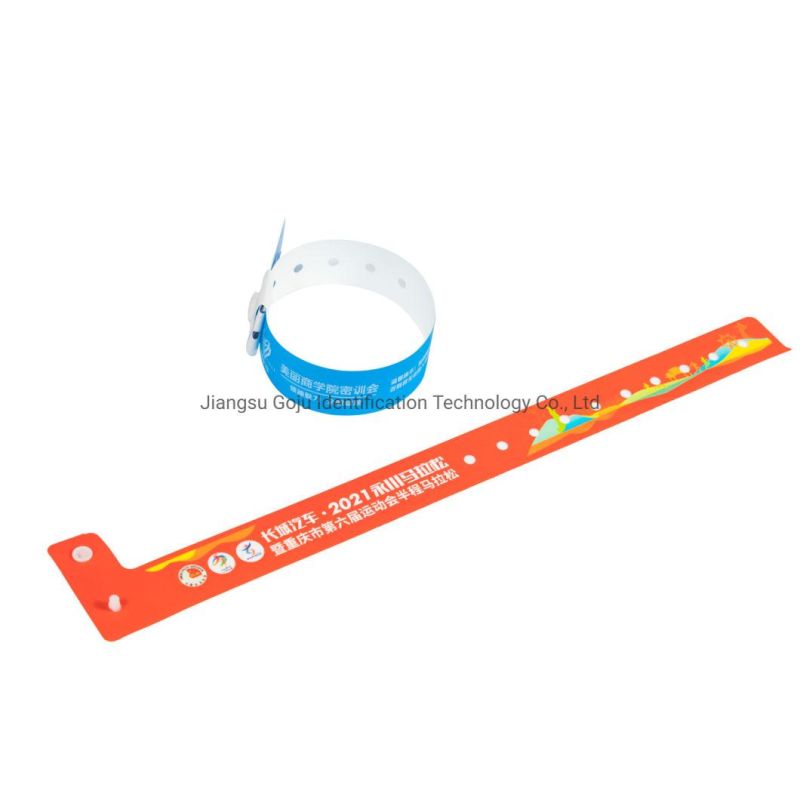 Hot Selling Disposable Customized Logo Plastic Wristband for Event