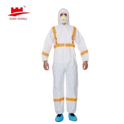 Microporous Disposable Medical Waterproof Dustproof Non Woven Coverall Personal Safety Protection Suit