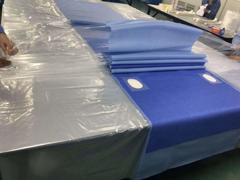 Sterile Disposable Nonwoven Surgical Drape with Aperture for Hospital