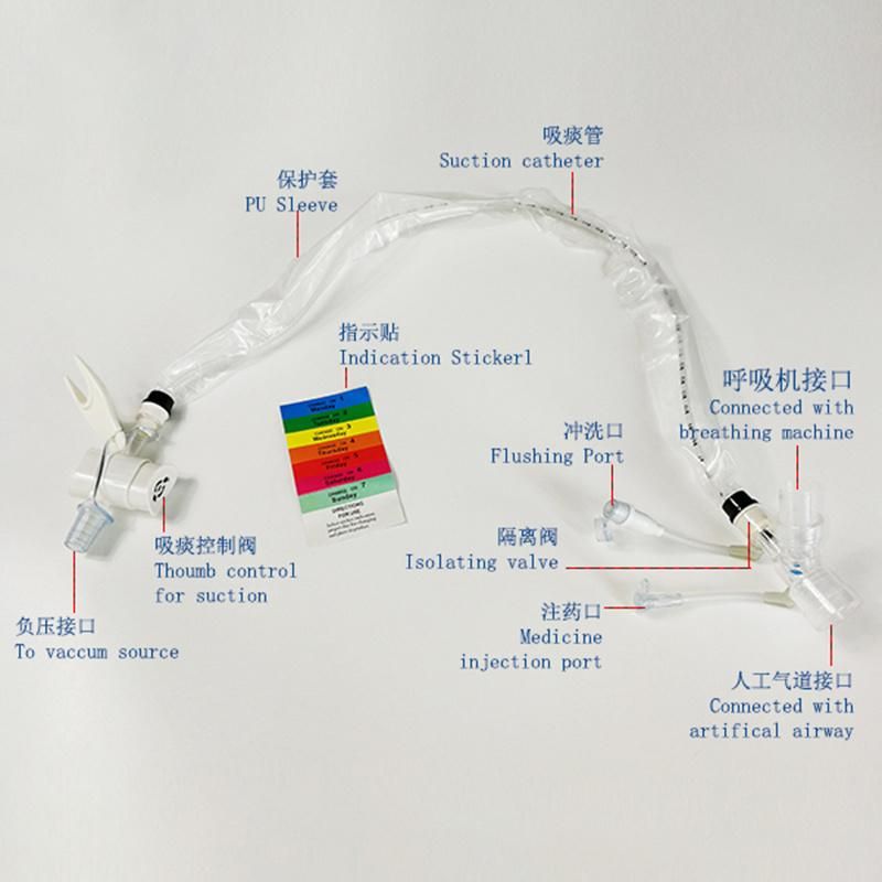 72h Adult Closed Suction Catheter, Closed Suction Tube