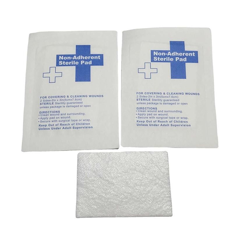 Medical High Quality Non-Adherent Sterile Pad 5X7.6cm Non-Woven Dressing Pad