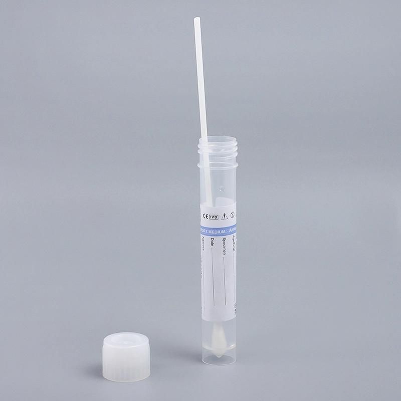 Disposable Test Sample Viral Transport Medium Vtm with Swab