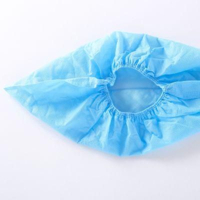 High Quality Disposable Blue Nonwoven Shoe Covers for Hospital Factory