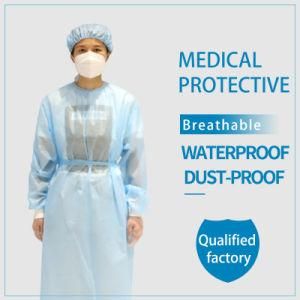 Disposable Reinforced Non Woven Surgical Gown in Stock for Sale