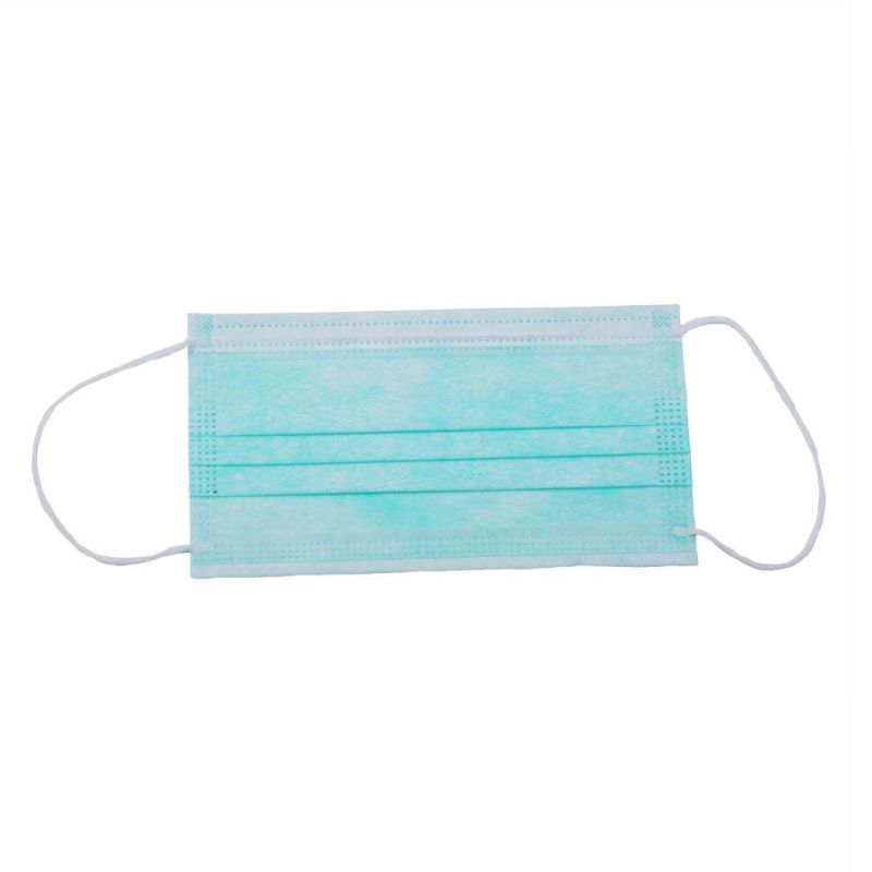 Thick Filter 3 Ply Medical Face Mask En14683 Round Elastic Ear Loop