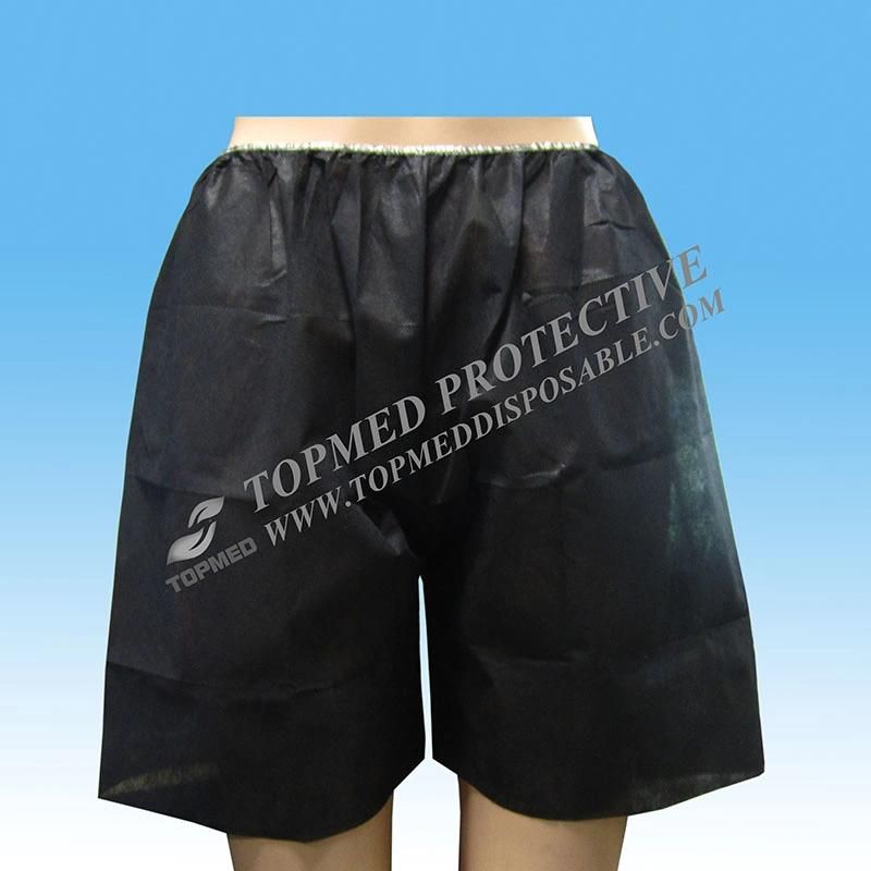 Disposable Nonwoven SBPP Waterproof Men′s Short Colonoscopy Pants