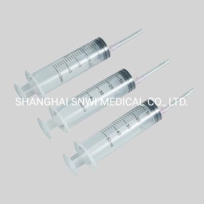 CE FDA Approved Medical Disposable 2 Part or 3 Part Plastic Sterile Safety Injection Syringe/Irrigation Syringe/Disposable Syringe