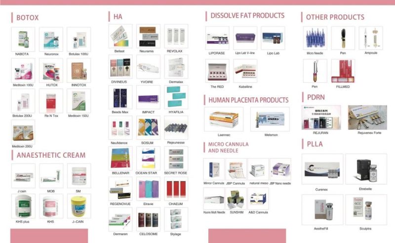 Korea Cost Effective Brand Bellast Dermal Filler Beauty Equipment Hyaluronic Acid Bonetta Skin Care Dermal Filler with Best Price