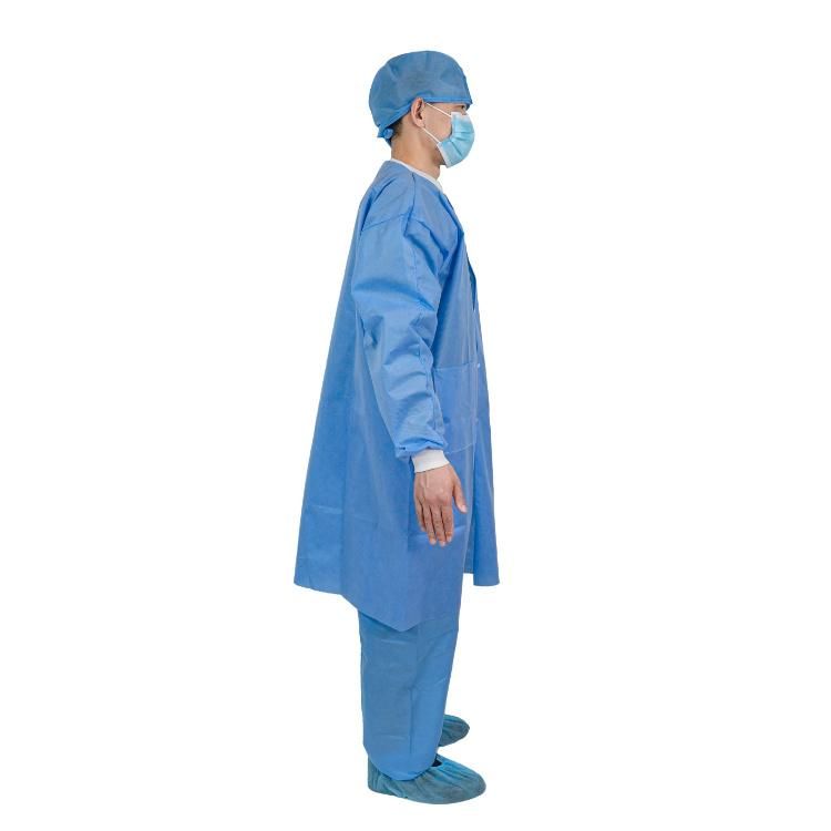 Nonwoven Disposable Lab Coat, Disposable Lab Jacket Coat, SBPP Medical Gown/Coat