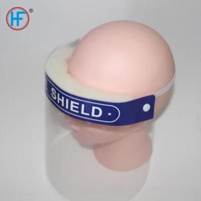 Mdr CE Approved China OEM High Quanlity Protective Face Shield with Free Latex Belt