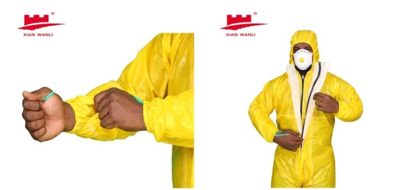 Type 3/4/5/6 Coverall Chemical Hazmat Suit