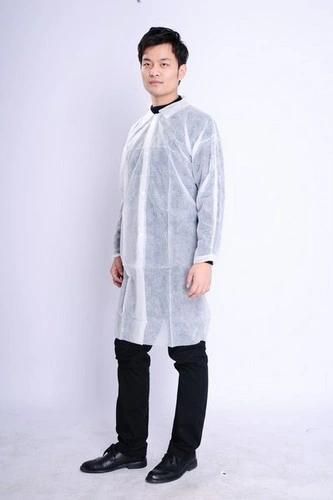 Protective SMS Disposable Lab Coat Medical Hospital Use