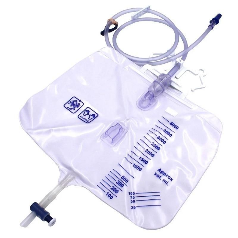 Disposable Medical Instrument 2000ml Transparent Urine Drainage Bag