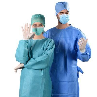 Cheap Reinforced Hospital Surgical Gown Factory Supplier Size S/M/L/XL/XXL