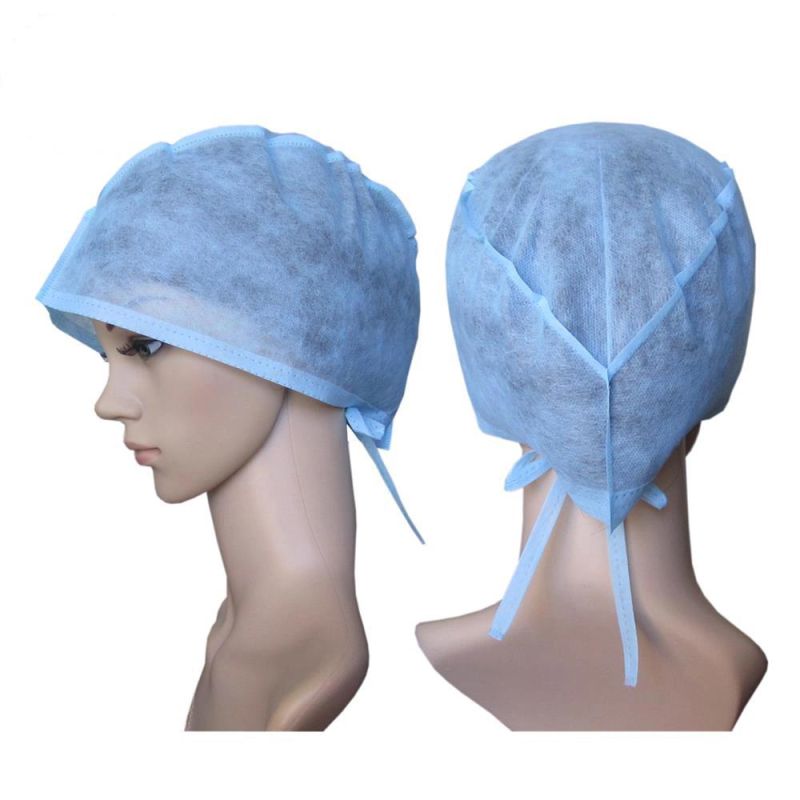 Disposable Nonwoven Surgeon Cap for Hospital Use