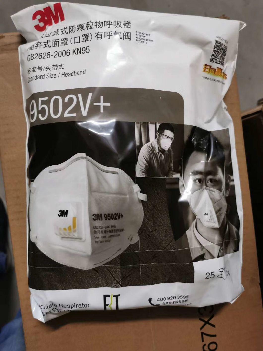 3m KN95 (Same level as N95 FFP2) Face Mask Earloop 9501V 9501V+ or Headband 9502V 9502V+ with Air Vent