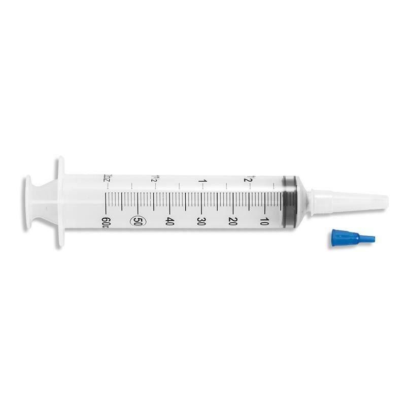 Disposable Medical Instrument Ring Type Transparent 100ml PP Irrigation Syringe with Catheter Tip