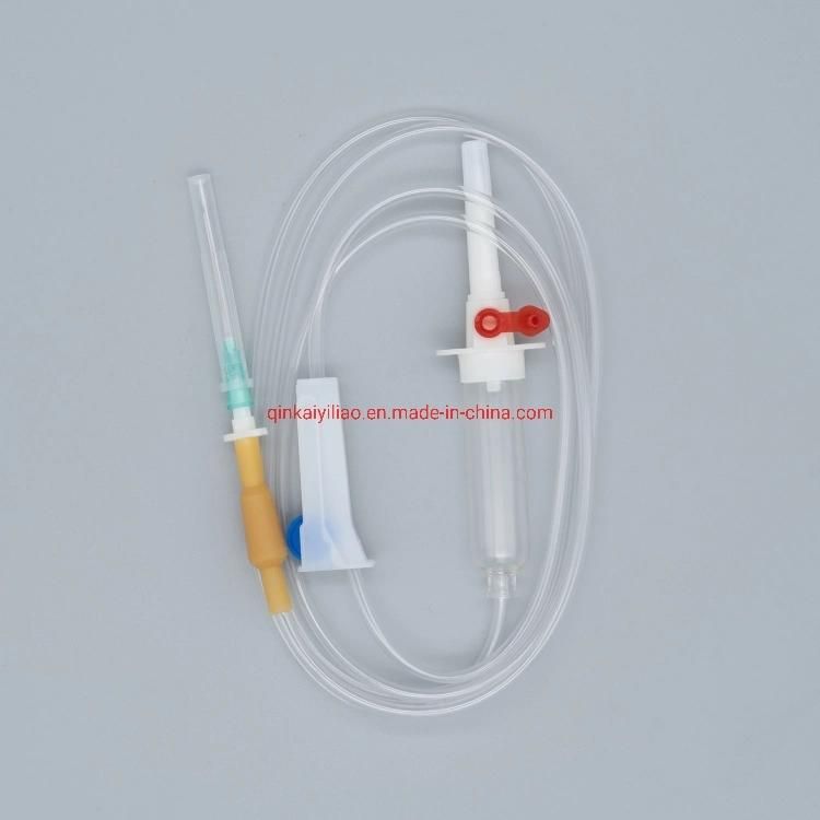 Medical and Disposable Sterilized Hypodermic IV Infusion Set with Luer Slip or Luer Lock on The Needle