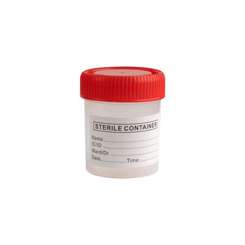 Bulk Pack Plastic Antileak Sample Collection Cup 60 Ml Disposable Urine Specimen Container with Lid