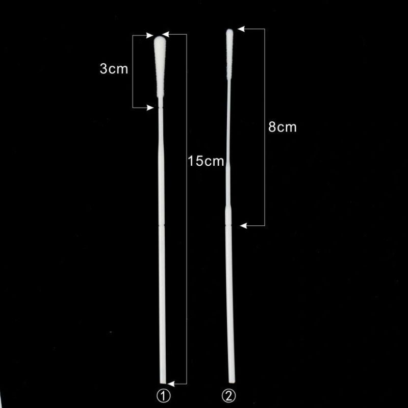 Disposable Sterile Sampling Nylon Flocked Nasopharyngeal Swabs for Nasal Sample Collection