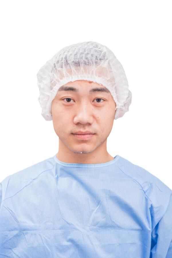 Wholesale Disposable Bouffant Cap Head Cover Mob Cap with Elastic Band for Nurses and Healthcare Industrial