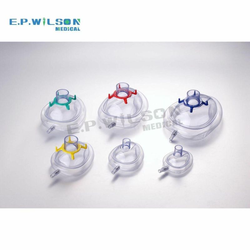 High Quality Soft PVC Medical Surgical Disposable Air Cushion Oxygen Breathing Anesthesia Mask