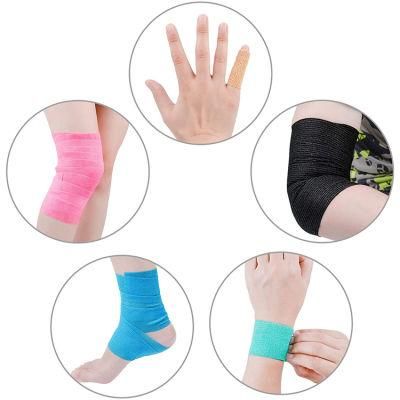 Non Woven Cotton Easy Tear Self Adhesive Vet Wrap Adhesive Elastic Cohesive Bandage