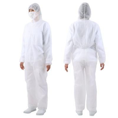 Waterproof Fluid Resistant Non Woven Disposable Coverall Clothing