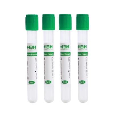 High Quality Vacuum Blood Collection Tube 9ml Lithium Heparin Tube CE/ISO/FDA