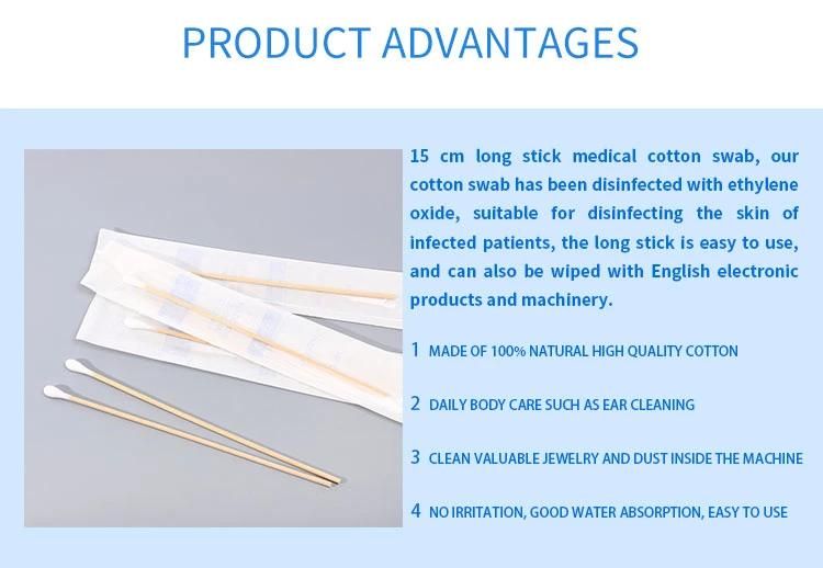 New Product Cotton Pad Sterile Medical Bud Sterile Cotton Swab