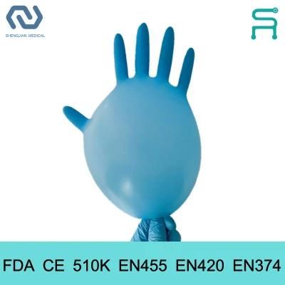 Powder Free Disposable Nitrile Medical Examination Gloves