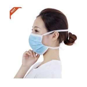 Hypoallergenic Latex Free Medical Yellow 3 Ply Isolation Disposable Surgical Face Mask