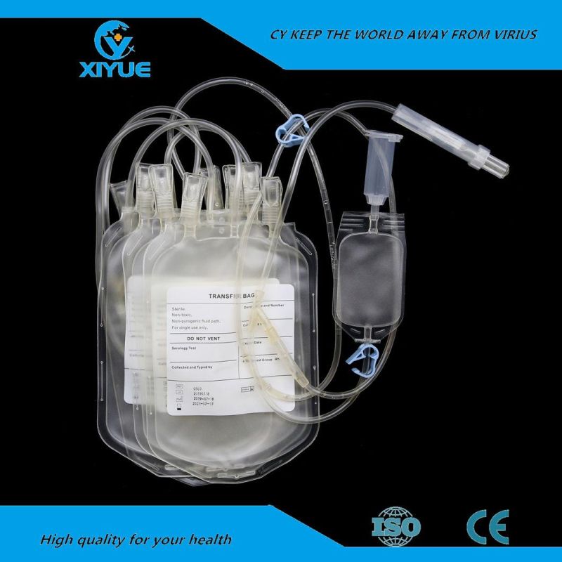 Medical Consumables Disposable Sterile Blood Bag for Blood Collection Single 250ml