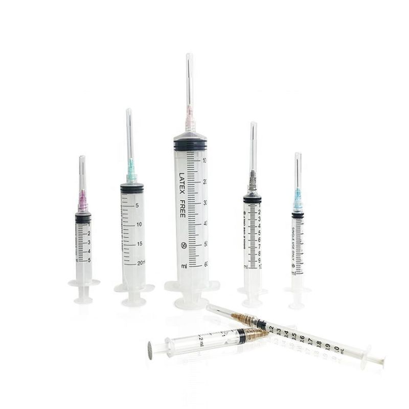 Disposable Hypodermic Syringe with/Without Needle for Medical Injection CE/ISO/FDA Single Use