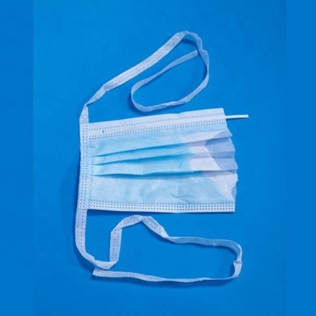 Face Mask Tie-on Surgical Disposable Mask High Bef 98% Disposable Surgical Face Mask with Tie-on Used in Hospital