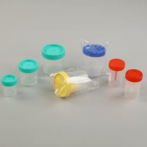 China Manufacturing 60 Ml Hospital Urine Stool Collection Container with Spoon