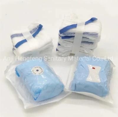 Medical 100% Cotton Absorbent Surgical Gauze Laparotomy Sponges with X-ray 21&prime;s