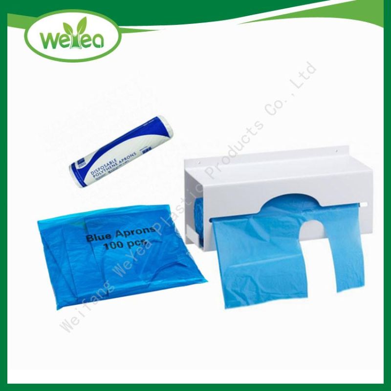 2018 Hot Selling Polythene Disposable PE Apron for Food Processing