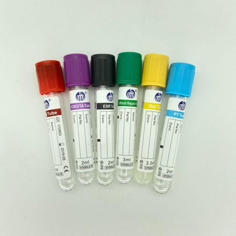 OEM Disposable Vacuum Blood Collection Tubes EDTA Tube Gel Tube